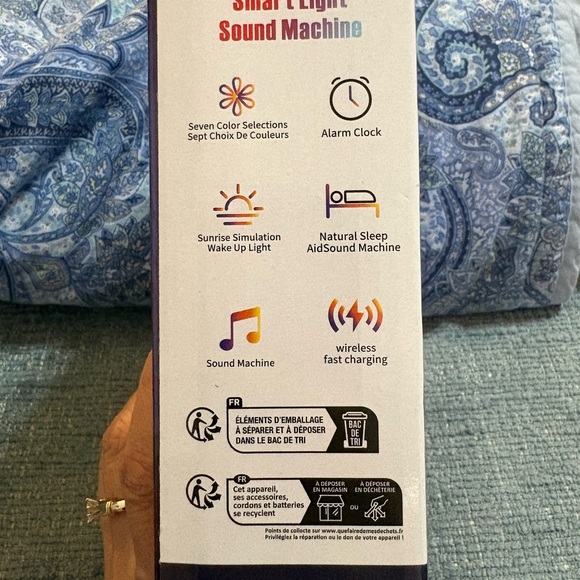 Multicolor Sunrise Simulation Alarm Clock, Sound Machine, Wireless NWT - Picture 3 of 3